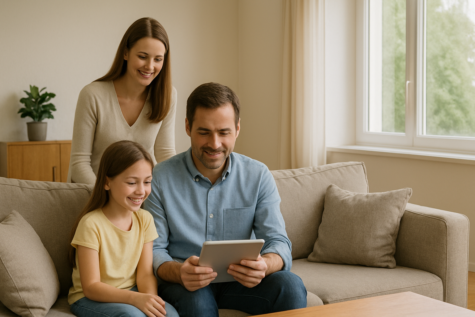 famille4 tablette gestion dispositif alarme sécurité détecteur centrale console sirène